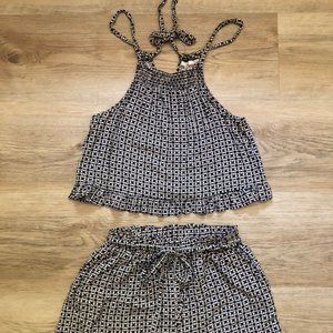 Mi Ami Two- Piece Halter & Shorts